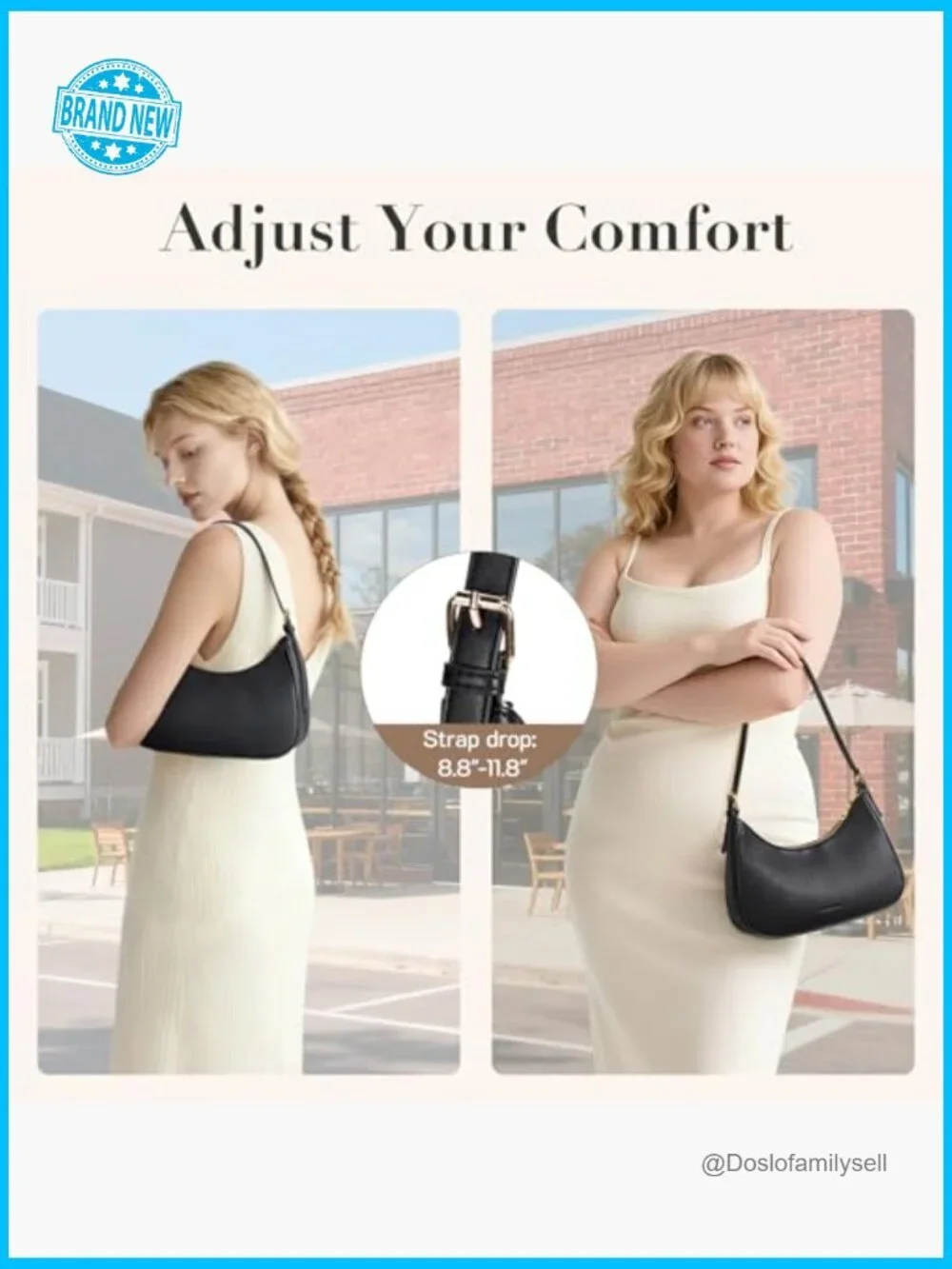 Vegan Leather Hobo Shoulder Bag Small Crossbody Purse Underarm Clutch with